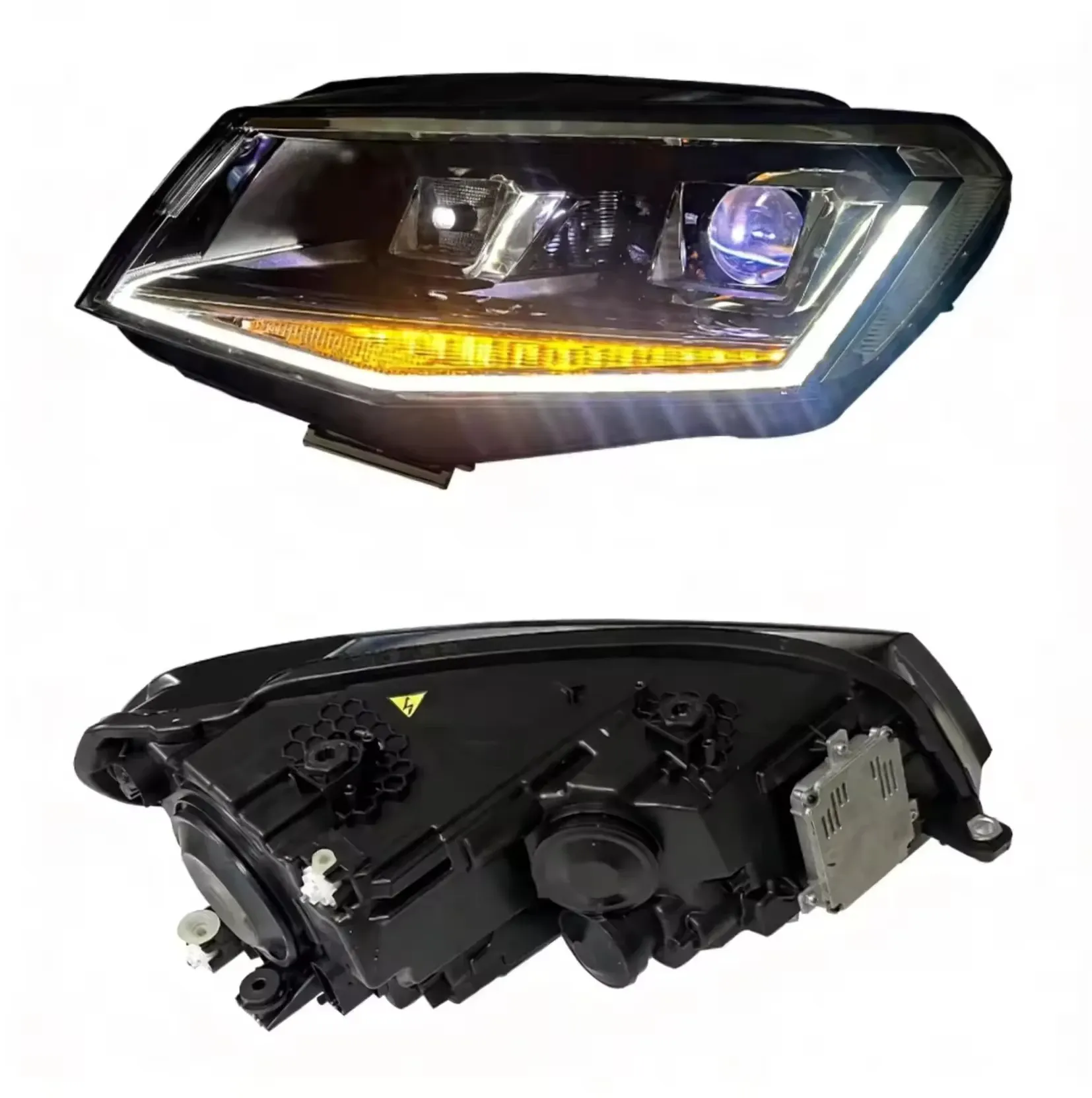 Фары передние LED с ходовыми огнями для VW Caddy MK4 (2015-2020), комплект, комплект, FT Carlight Carlight — фото 5