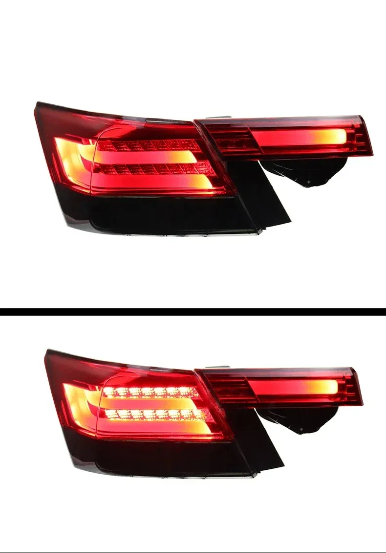 Задние LED-фонари динамический поворотник для Honda Accord 8 (2008-2013), комплект, комплект, FT Carlight Carlight — фото 5