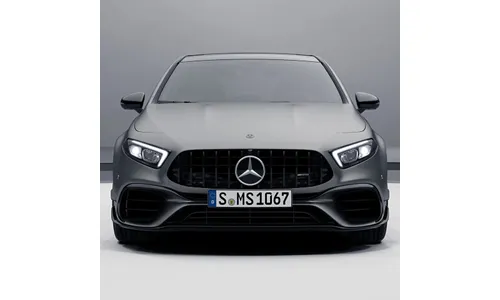Решетка радиатора Panamericana Mercedes-AMG A 45 W177, темный хром — фото 1