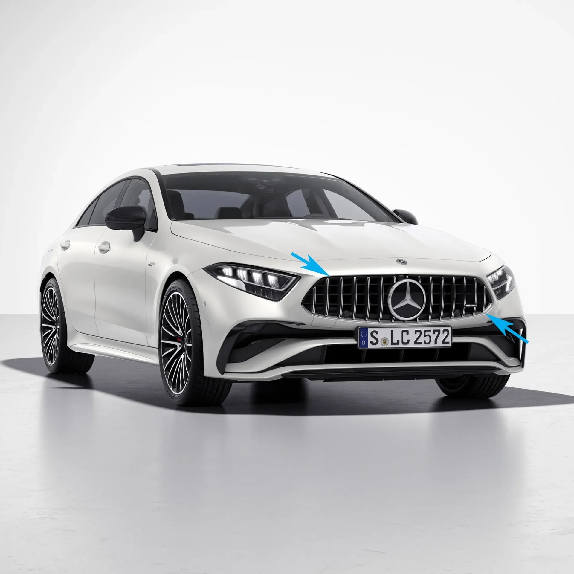 Комплект хромированной решетки Panamericana CLS 53 AMG Mercedes-Benz CLS C257 с Distronic — фото 3