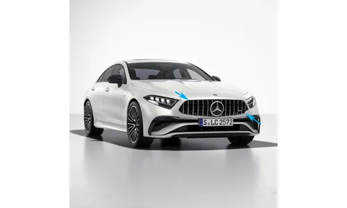 Комплект хромированной решетки Panamericana CLS 53 AMG Mercedes-Benz CLS C257 с Distronic — фото 3