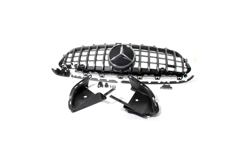 Комплект решетки Panamericana CLS 53 AMG Mercedes-Benz CLS C257, хром, без Distronic — фото 6