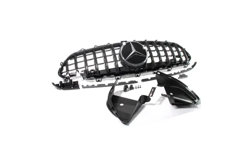 Комплект решетки Panamericana CLS 53 AMG Mercedes-Benz CLS C257, темный хром, с Distronic — фото 5
