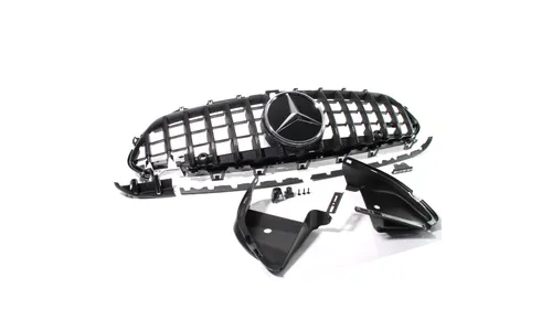 Комплект решетки Panamericana CLS 53 AMG Mercedes-Benz CLS C257, темный хром, без Distronic — фото 5