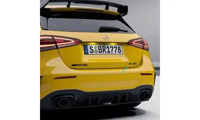 Черный шильдик A 35 Mercedes-Benz A-Class W177 на крышку багажника — фото 1