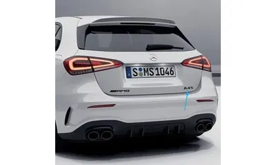 Черный глянцевый шильдик A 45 Mercedes-Benz A-Class W177 на крышку багажника — фото 1