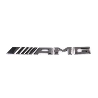 Шильдик AMG Mercedes-Benz GLE V167, темный хром, слева на крышку багажника — фото 1