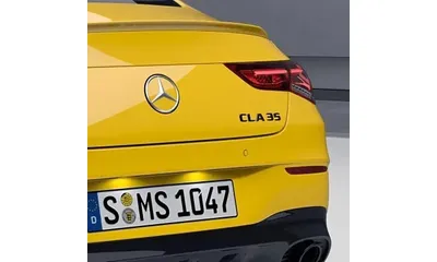 Черный глянцевый шильдик CLA 35 Mercedes-Benz CLA C118/X118 на крышку багажника — фото 1