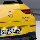 Черный глянцевый шильдик CLA 35 Mercedes-Benz CLA C118/X118 на крышку багажника — фото 2