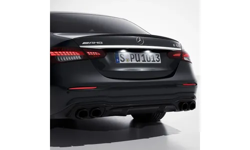 Задний диффузор E 53 AMG для Mercedes-Benz E-Класса W213 после рестайлинга, Night Package — фото 1