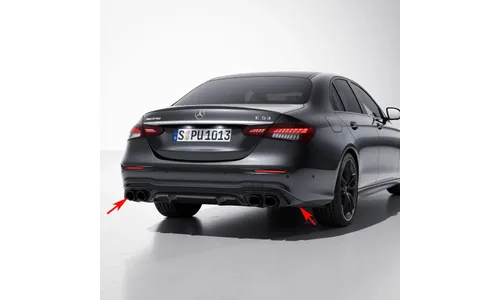 Задний диффузор E 53 AMG для Mercedes-Benz E-Класса W213 после рестайлинга, Night Package — фото 2