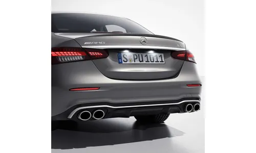 Задний диффузор E 53 AMG для Mercedes-Benz E-Класса W213 после рестайлинга, хром — фото 1