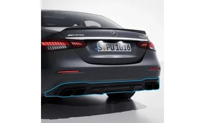 Задний диффузор E 63 S AMG Night Package для Mercedes-Benz E-Класса W213 — фото 1