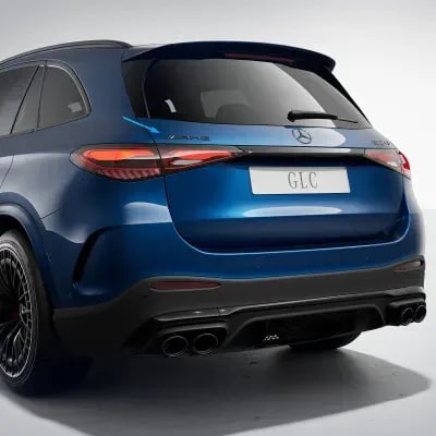 Шильдик AMG Mercedes-Benz GLC X254 на крышку багажника, темный хром — фото 1