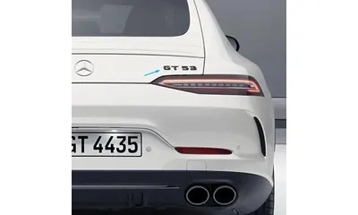 Шильдик AMG "GT53" Mercedes-Benz AMG GT X290, темный хром — фото 1