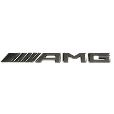 Шильдик AMG Mercedes-Benz A W177 на крышку багажника, темный хром — фото 1