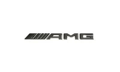 Шильдик AMG Mercedes-Benz A W177 на крышку багажника, темный хром — фото 1