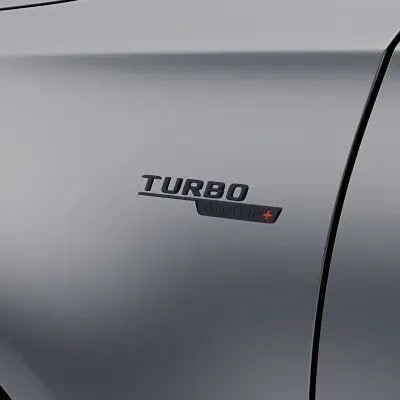 Комплект шильдиков Turbo 4Matic+ на крылья, черный глянцевый, 2 шт. — фото 1