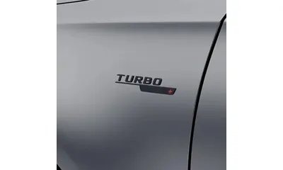 Комплект шильдиков Turbo 4Matic+ на крылья, черный глянцевый, 2 шт. — фото 1