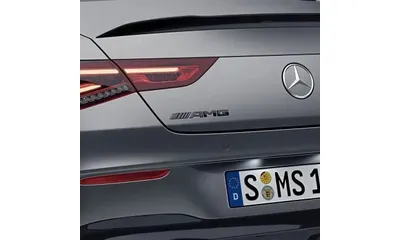Шильдик AMG Mercedes-Benz CLA C118, черный глянцевый — фото 1