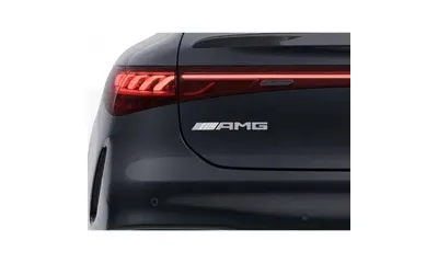 Хромированный шильдик AMG Mercedes-Benz EQE V295 на крышку багажника — фото 1