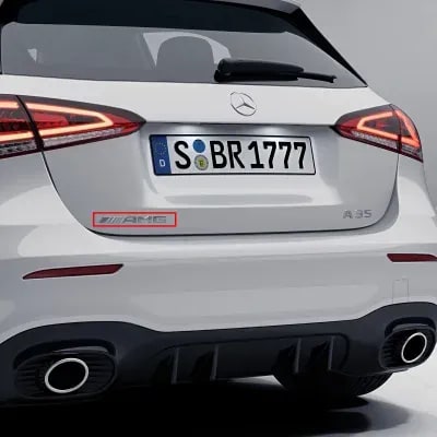 Шильдик AMG Mercedes-Benz A-Класс W177 на крышку багажника — фото 1