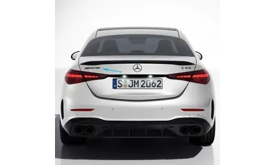 Шильдик AMG Mercedes-Benz C-Класс W206/S206 на крышку багажника, темный хром — фото 1