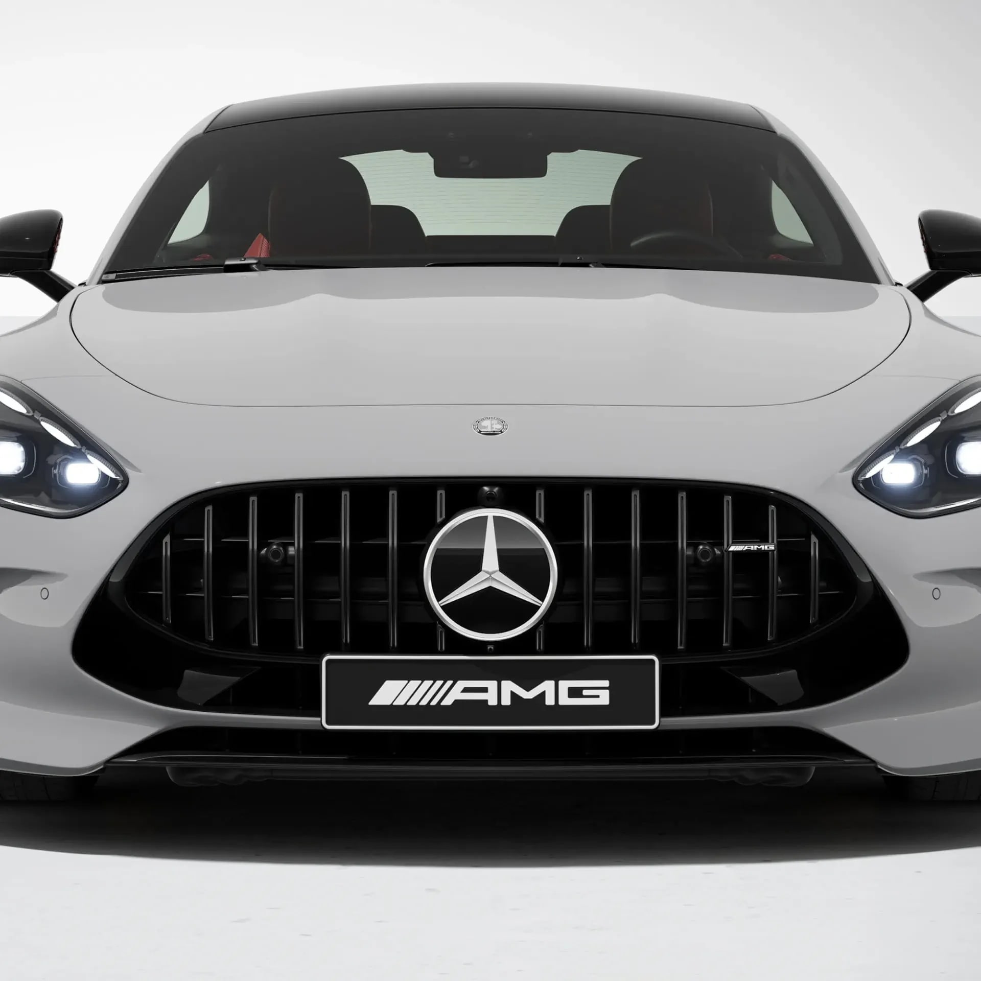 Решетка Panamericana черный хром Mercedes-AMG GT C192 — фото 3