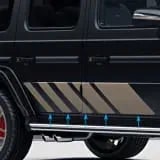 Комплект золотистых наклеек AMG Techgold Mercedes-Benz G-Class W463A на кузов и зеркала — фото 2