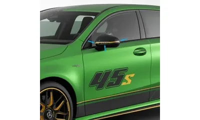 Наклейки Final Edition на корпуса зеркал Mercedes-Benz A-Класс W177, желто-черные, 2 шт. — фото 1