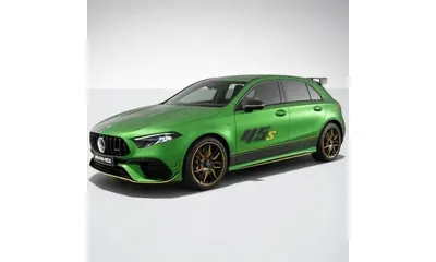 Комплект декоративных наклеек Mercedes-Benz A W177 на крышу для автомобиля с панорамной крышей, желто-черно-серый — фото 1