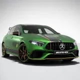 Комплект декоративных наклеек Mercedes-Benz A W177 на крышу для автомобиля с панорамной крышей, желто-черно-серый — фото 3