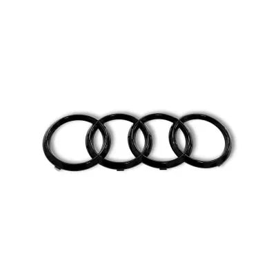 Черная эмблема-кольца Audi A4 Avant B9 8W Black Edition — фото 1