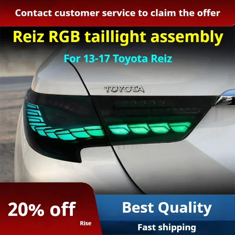 Задние LED-фонари RGB динамический поворотник для Toyota Mark X (2010-2017), комплект, комплект, FT Carlight Carlight — фото 2