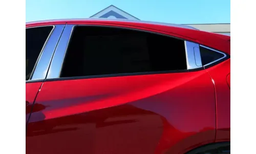 Накладки стоек дверей из нержавеющей стали 10 шт отделка двери QAA для Honda HR-V 2016-2021 — фото 1