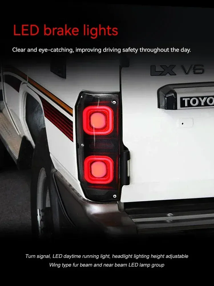 Задние LED-фонари динамический поворотник для Toyota Land Cruiser 70 (1984-2024), комплект, комплект, FT Carlight Carlight — фото 3
