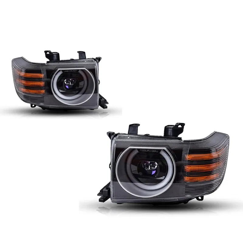 Фары передние LED с ходовыми огнями для Toyota Land Cruiser 70 (2007-2023), комплект, комплект, FT Carlight Carlight — фото 6