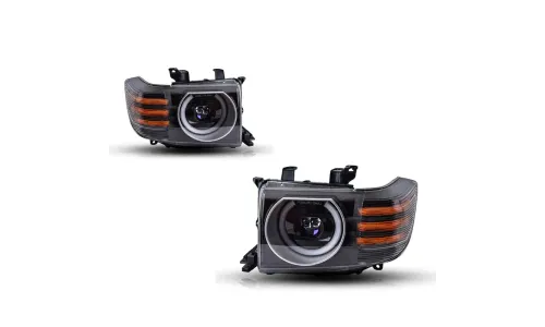 Фары передние LED с ходовыми огнями для Toyota Land Cruiser 70 (2007-2023), комплект, комплект, FT Carlight Carlight — фото 6