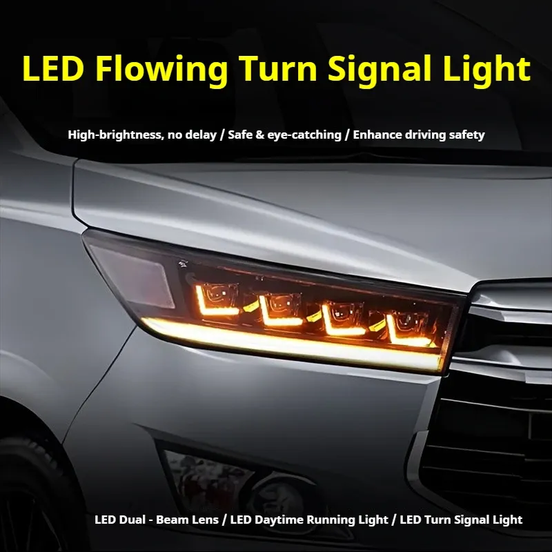 Фары Full LED проектор ДХО для Toyota Innova (2016-2022), комплект, комплект, FT Carlight Carlight — фото 3