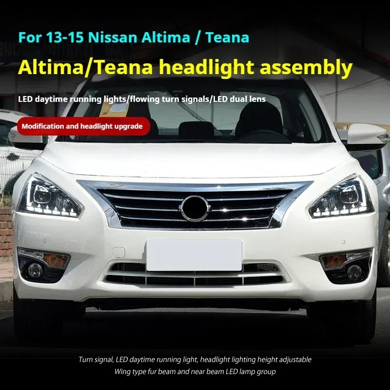 Фары передние LED с ходовыми огнями для Nissan Teana/Altima (2013-2015), комплект, комплект, FT Carlight Carlight — фото 5