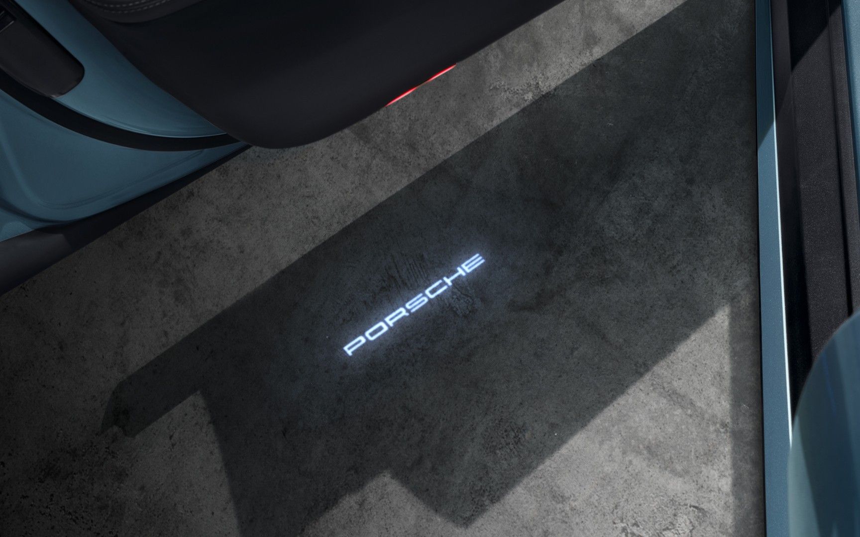 Плафоны подсветки дверей с проекцией на землю Porsche Taycan, оригинал — фото 1