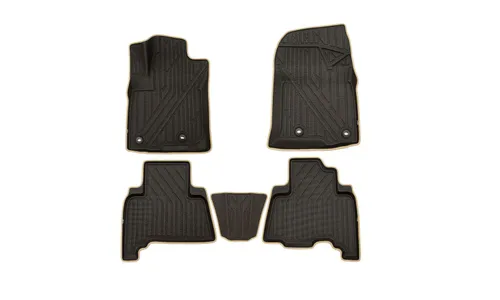 Коврики KVEST 3D в салон подходят для LEXUS GX, 2013-, 5шт. (полиуретан, черный, бежевый) / Лексус GХ — фото 1