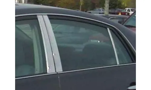 Накладки стоек дверей из нержавеющей стали 6 шт отделка окон QAA для Toyota Avalon 2005-2012 — фото 1