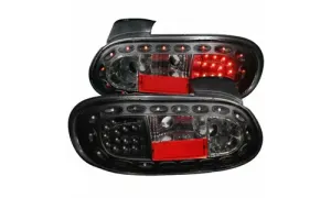 Mazda Miata 1999 2000 2001 2002 2003 2004 2005 задние фонари LED, цвет черный, коплект, ANZO USA — фото 1