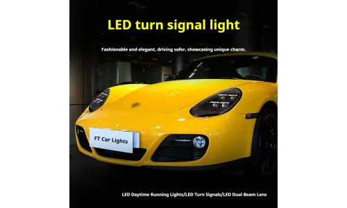 Фары передние LED с ходовыми огнями для Porsche Cayman 987 (2009-2012), комплект, комплект, FT Carlight Carlight — фото 4