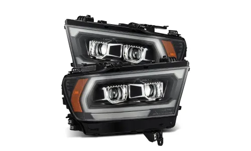 Фары Black Pro для Ram 1500 Tradesman & Big Horn 2019–2024, AlphaRex — фото 2