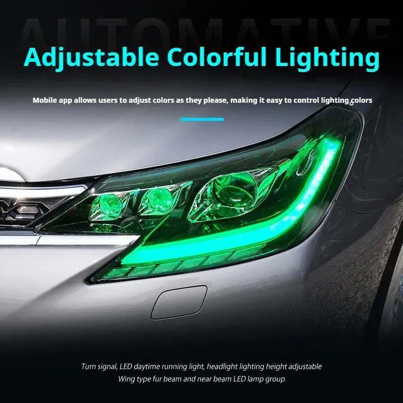 Фары передние LED с ходовыми огнями RGB для Toyota Mark X (2013-2017), комплект, комплект, FT Carlight Carlight — фото 3