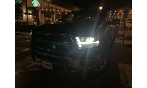 Фары Pro Jet Black для Ram 1500 Tradesman & Big Horn 2019–2024, AlphaRex — фото 3
