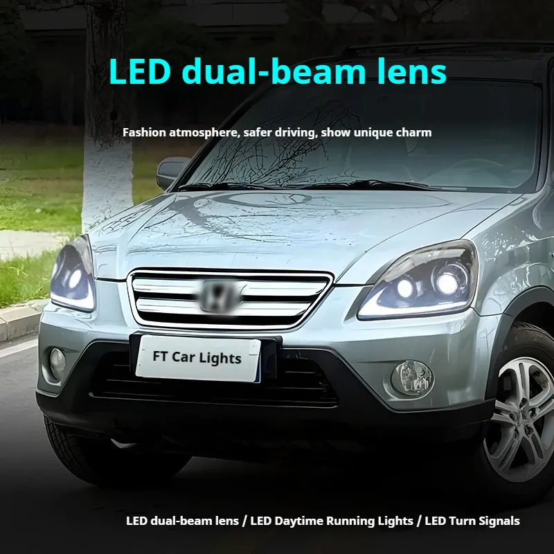 Фары передние LED с ходовыми огнями для Honda CR-V (2005-2006), комплект, комплект, FT Carlight Carlight — фото 4