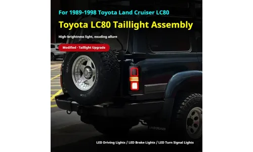 Задние LED-фонари динамический поворотник для Toyota Land Cruiser 80 (1989-1998), комплект, комплект, FT Carlight Carlight — фото 5